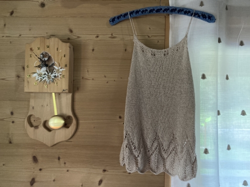 TOP ajouré coton/lin